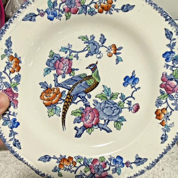 Vintage Woods Ware Made in England porcelain Mayfair salad plates set of 4 - Picture 1 of 6